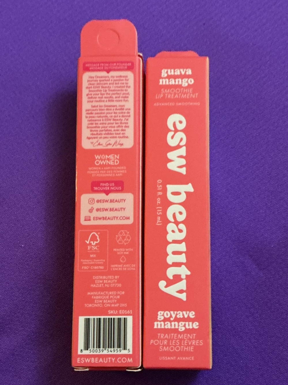 Guava Mango Smoothie Lip Treatment - Pink Coral